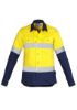 Picture of WOMENS HI VIS SPLICED INDUSTRIAL SHIRT - HOOP TAPED